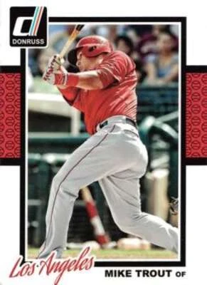 2014 Donruss Series 2 #301 Mike Trout Los Angeles Angels Baseball Card ID:42767 - Image 1 of 2
