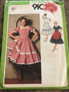🌼 1979 SIMPLICITY #9103 - LADIES HOE DOWN - SQUARE DANCE DRESS PATTERN 8-14 FF - Picture 1 of 2