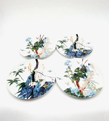 Williams Sonoma Pavao Dinner Plates Morning Glories & Calla Lilies Set of 4 NEW - Image 1 of 2