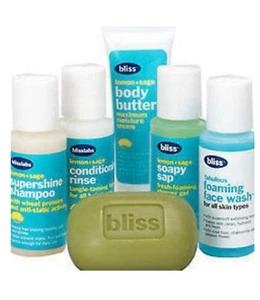 Bliss Lemon+Sage Sink-Side 6 Pack Supershine Shampoo, Conditioner, Body Butter - Picture 1 of 1