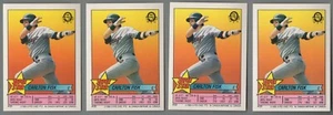 Pegatinas de béisbol O-Pee-Chee 1989 Carlton Fisk lote de 4 variedades diferentes - Imagen 1 de 2