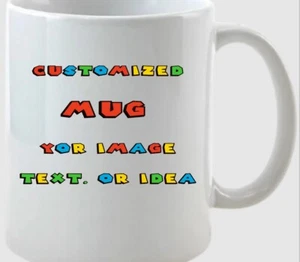Personalized Mug Custom Text Photo Name Gift Coffee Funny Day Ceramic 11oz Cup - Picture 1 of 14