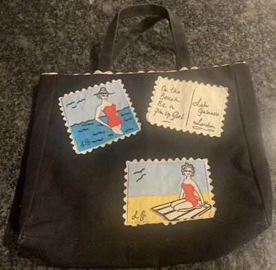 Bolso de Mano Lulu Guinness Pin Up RARO Foto 1 de 4