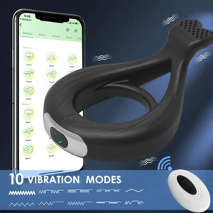 US Men Penis Cock Ring Vibrator G-spot Dildo Massager Sex Toys For Women Couples - Picture 1 of 16