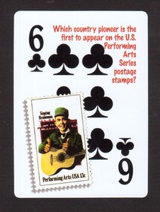 Jimmie Rodgers Country Music Neat Playing Card #8Y7