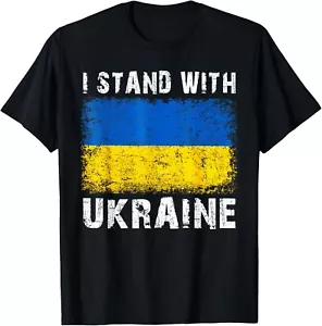 Vintage Ukraine Ukrainian Flag Pride Gifts T-Shirt - Picture 1 of 4
