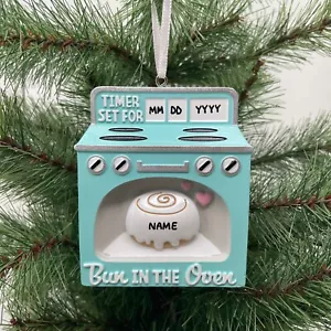 Bun In the Oven Ornament Personalized Christmas Ornament We are Expecting - Picture 1 of 6