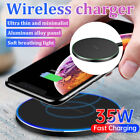 Wireless Fast Charger Charging Pad Dock For Samsung Iphone Android Cell Phone Uk