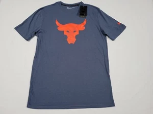 Project Rock Under Armour The Rock Mens Brahma Bull Shirt 1361733-044 Gray - Picture 1 of 9