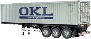 40-FOOT CONTAINER 3-AXLE SEMI-TRAILER TAMIYA 1/14 RC TRACTOR TRUCK Kit 56377 - Picture 1 of 1