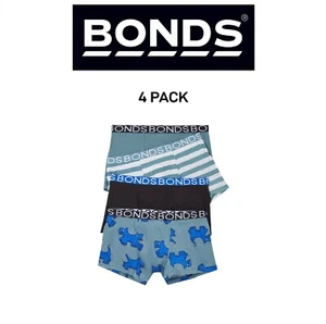 Bonds Boys Trunk Supportive Pouch with Comfy Coverage and Elastic 4 Pack UWCF4A - Picture 1 of 4