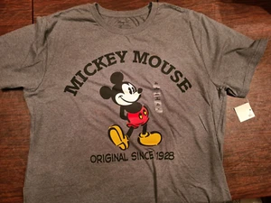T-shirt a maniche corte da uomo grigio XL marchio Topolino Topolino - Nuova con etichette - Foto 1 di 2