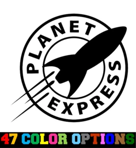 Vinyl Decal Truck Car Sticker Laptop - Television Futurama Planet Express - Picture 1 of 2