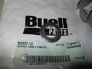 NOS Buell Blast Harley Davidson Zinc Rear Axle Washer 20 X 37mm # B2037.1Z - Bild 1 von 2