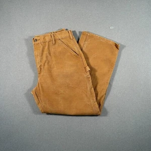 Salopette uomo Carhartt marrone adatta pesante skater falegname jeans taglia W38 L30 - Foto 1 di 9