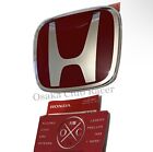 New GENUINE OEM FL5 Honda Civic Type R Front Emblem Grille Badge Red Logo 2023+