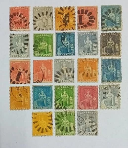 Timbres Colonies Britaniques Barbade - Imagen 1 de 2
