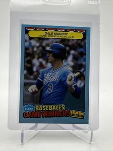 1987 Fleer Baseball's Game Winners Dale Murphy #30 Mint FREE SHIPPING - Picture 1 of 3