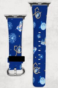 Disney 50th Anniversary Apple Watch Band NEW 38/40/41 & 42/44/45 Castle Epcot
