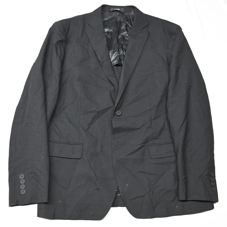 DKNY 44R Black Check 100% Wool Mens Blazer Suit Jacket Sport Coat - Image 1 of 4