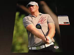 Foto firmada por Robert Karlsson Golf 11x14 auto certificado de autenticidad PSA/DNA - Imagen 1 de 2