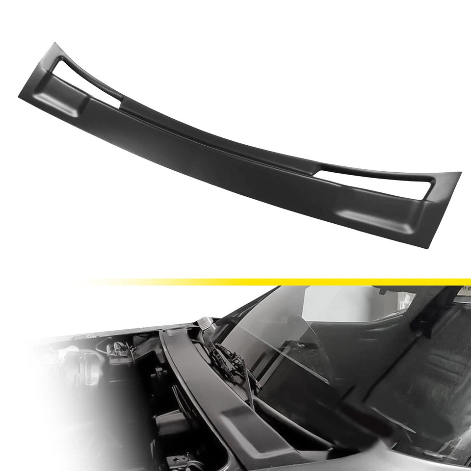 Windshield Wiper Compartment Cover Black ABS For Chevrolet Corvette C3 1973-1982 - Image 1 of 4