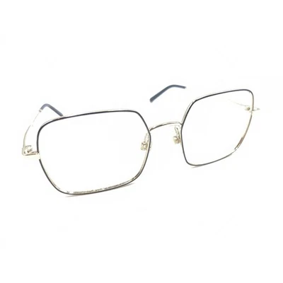 Armações de óculos quadradas de metal dourado preto Marc Jacobs 54-18 145 designer feminino - Imagem 1 de 4