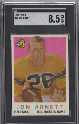 1959 Topps Football Jon Arnett #70 SGC 8.5 - Image 1 of 2
