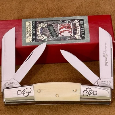 ✨ Bone Queen USA Robeson Cutlery Congress Knife Makers of Schatt & Morgan - Image 1 of 4