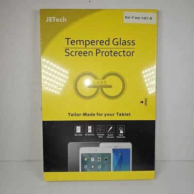 JETech Tempered Glass Screen Protector for Amazon Fire HD 8 Tablet NEW - Image 1 of 4