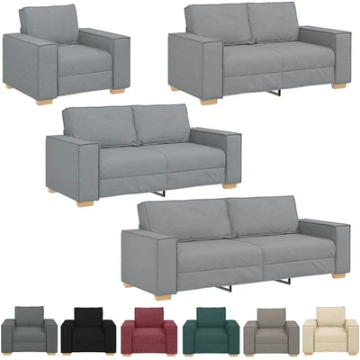 Sofa 1/2/3-Sitzer Stoffsofa Couch Stuhl Sessel Polstersofa Loungesofa Armlehne - Bild 1 von 4