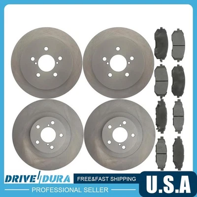 Front Disc Brake Rotors Brake Pads Kit fits 2006-2009 Subaru Legacy Foto 1 de 4