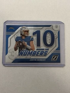 2023 Panini Zenith Justin Herbert Behind The Numbers #18 - Picture 1 of 2