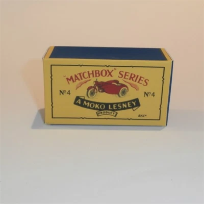Matchbox Lesney  4c Triumph Motorbike B Style Repro Box - Image 1 of 4