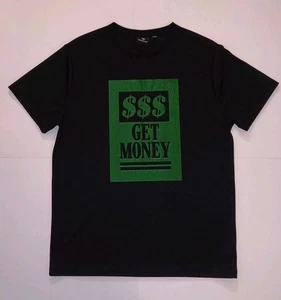 akademics Get Money Men's Black & Green T-Shirt Size 2XL - Picture 1 of 3