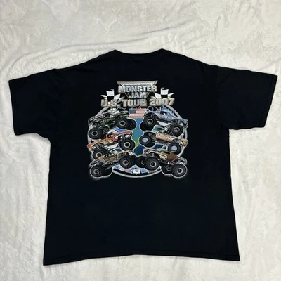 Vintage Monster Jam T Shirt US Tour 2007 Grave Digger Bigfoot Toro Loco Mens 2XL - Image 1 of 4