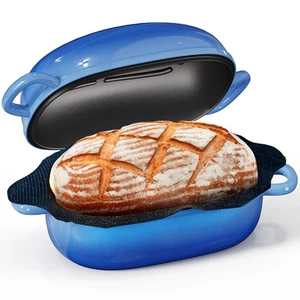 Gusseisen Dutch Bread Oven - 2,5 Quart Dutch Oven für Sauerteigbrot Backen, Cas... - Bild 1 von 7