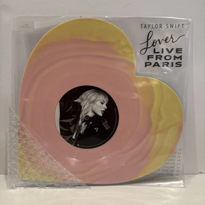 Taylor Swift Lover Live From Paris Limited Heart Shaped Vinyl 2025 - Picture 1 of 2