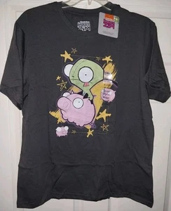 Nickelodeon Invader Zim: Ride the Pig T-Shirt Adult Size XL Gray New! - Picture 1 of 4