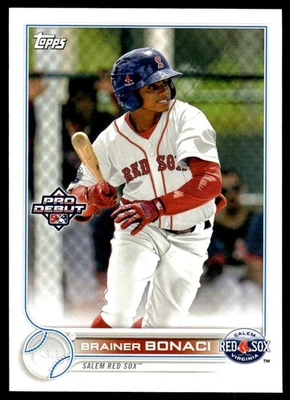 2022 Topps Pro Debut Brainer Bonaci Salem Red Sox #PD-79 - Image 1 of 2