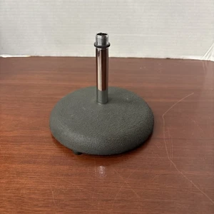 Vintage Cast Iron Mic Stand with Chrome Stem “763 D” - Great Shape - Picture 1 of 7