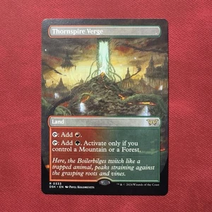 Magic The Gathering Duskmourn 2024- Thornspire Verge Showcase Rare Land MTG. - Picture 1 of 4