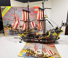 1989 LEGO 6285 VINTAGE Pirates Black Seas Barracuda Near Complete w/Book & Box