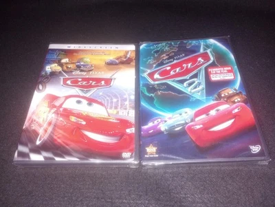 Cars + Cars 2 (DVD, 2006 + 2011) Disney-Pixar, Both Brand New & Factory Sealed - Image 1 of 2