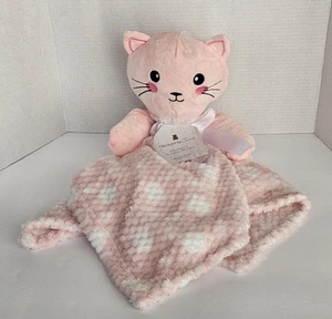 Manta de seguridad para bebé Heavenly Sent Pink Cat de gran tamaño gatito de felpa Lovey 30x30 - Imagen 1 de 9