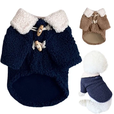 Warm Fleece Dog & Cat Coat Winter Soft Pet Vest Jacket For Small Dogs Chihuahua - Image 1 of 4