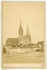 France, Chartres, La Cathédrale Vintage Silver Print.	 Tirage Arge