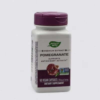 Extracto de granada Nature's Way Premium 350 mg 60 cápsulas veganas (exp 05/31/26) Foto 1 de 4