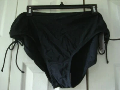 Calças de banho femininas tamanho 2X preto bongo - Imagem 1 de 3