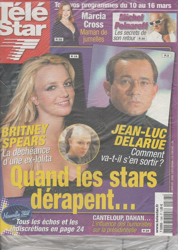 Télé Star New N°1588 - 03/05/2007 - Britney Spears - M. Polnareff - Marcia Cross - Image 1 of 1